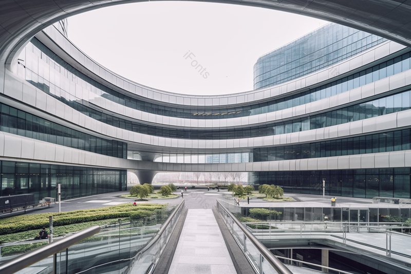 公司企业现代城市都市实拍流线型艺术高楼玻璃幕墙摄影,高清,摄影图,摄影图片,图片大全,摄影图免费下载